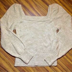 Anthropologie Puff Sleeve Sweater XS